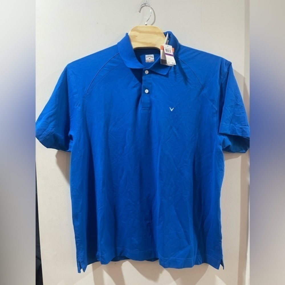 Callaway Opti-Dri mens Blue short sleeve‎ golf shirt XXL NWT